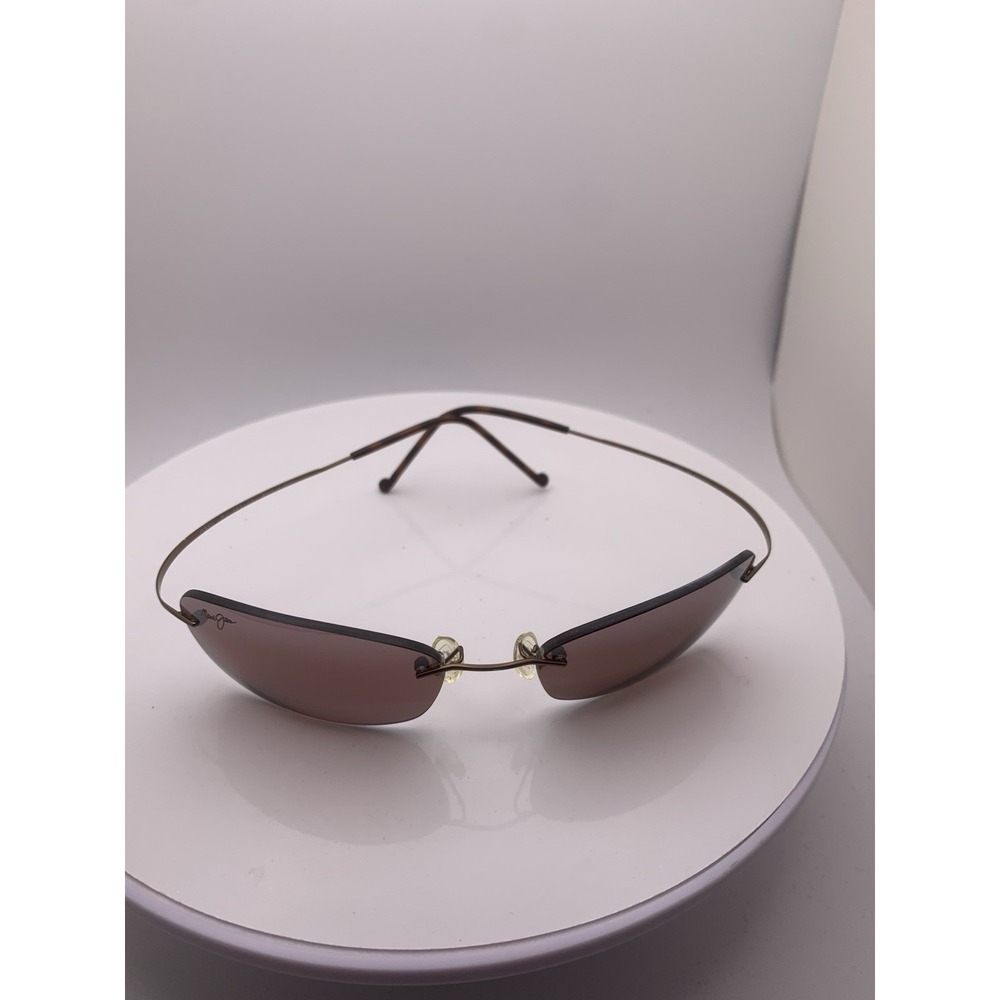 Maui Jim MJ 503 23 Titanium Flex Frame Brown Unisex Sport Sunglasses
